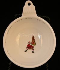 Pottery Barn HOLIDAY CHEER Santa Claus ICE CREAM Bowl